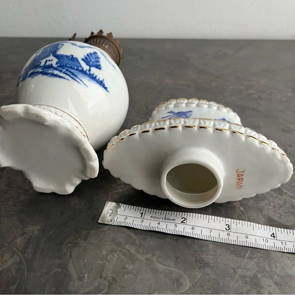 Windmill Oil Lamp ceramic